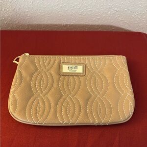 Gigi Hill Tan Quilted Clutch